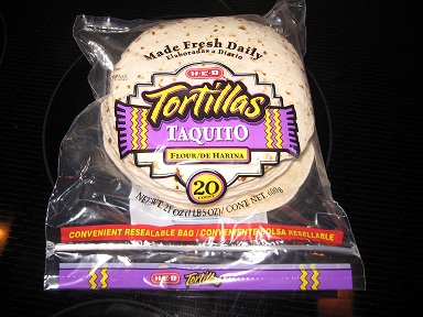 Taquito-size flour tortillas