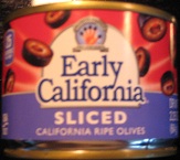 Early California sliced black olives