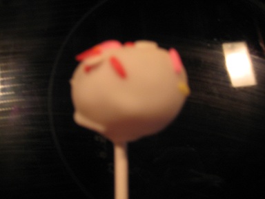 Banana Cake Pop w/Funfetti Sprinkles