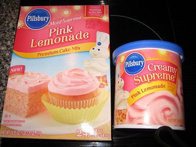 Pillsbury Pink Lemonade Cake Mix and Frosting